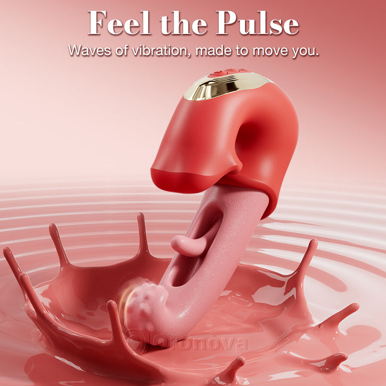 Flatternder Klitorisvibrator – Leck- und Kitzelfunktionen, wasserdicht