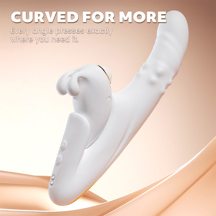 2-in-1 abnehmbarer Saug- und Stoßvibrator mit App-Steuerung