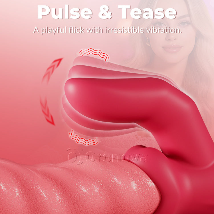 Peristaltischer Stoßvibrator – Drehend, Klitorale Stimulation, Wasserdicht