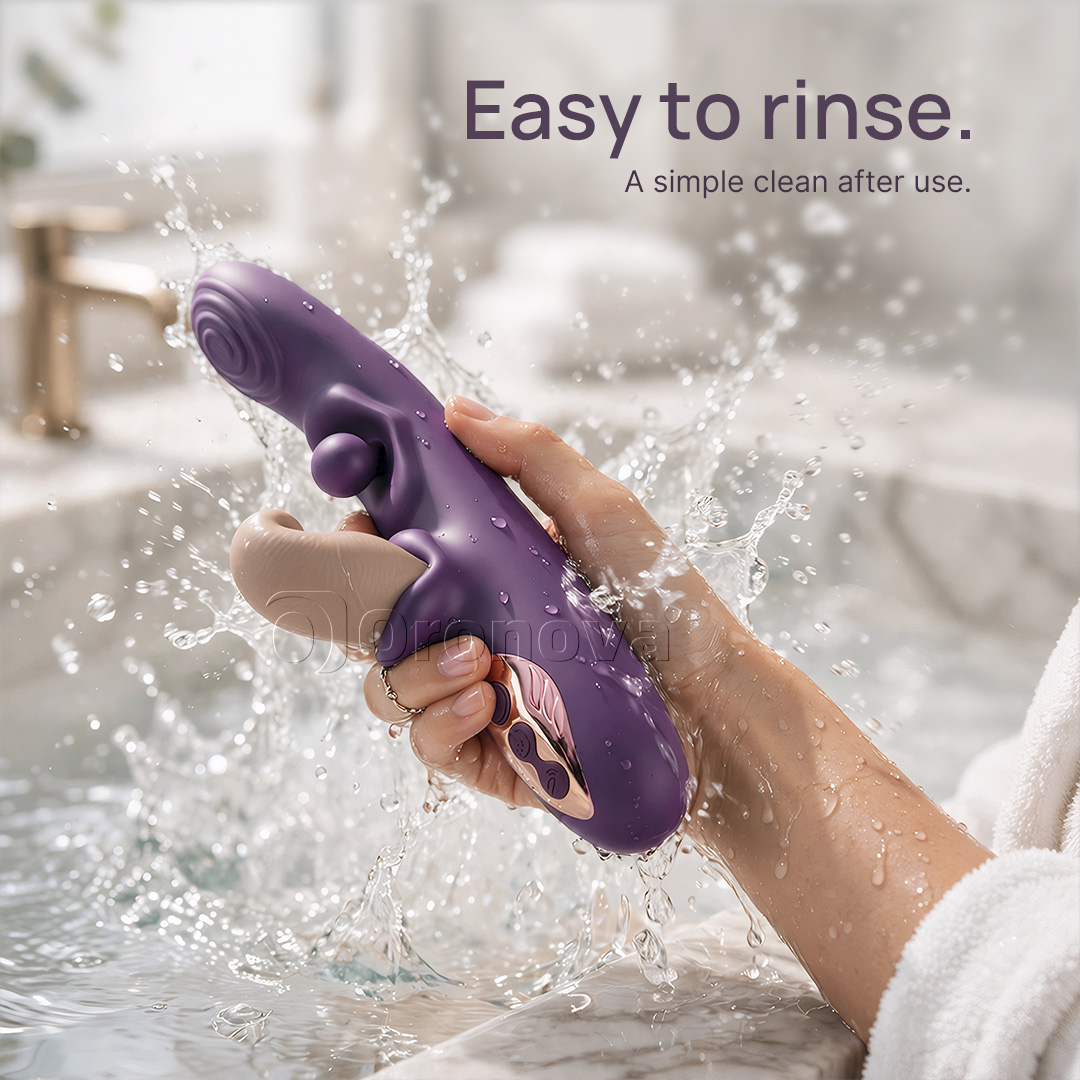 3-in-1-Flexi-Vibrator – rotierende Kugel, Klopfen und Vibration in mehreren Modi