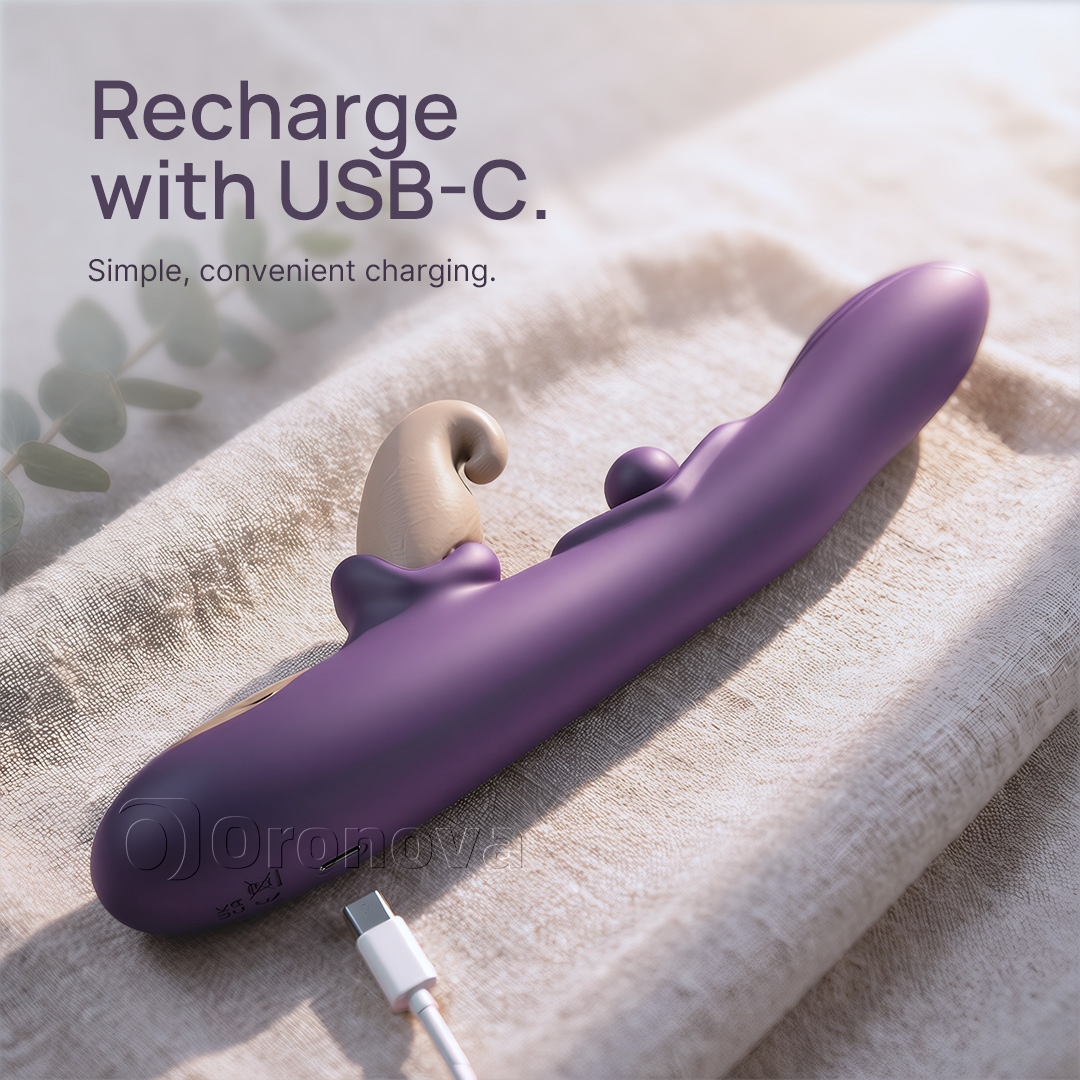 3-in-1-Flexi-Vibrator – rotierende Kugel, Klopfen und Vibration in mehreren Modi