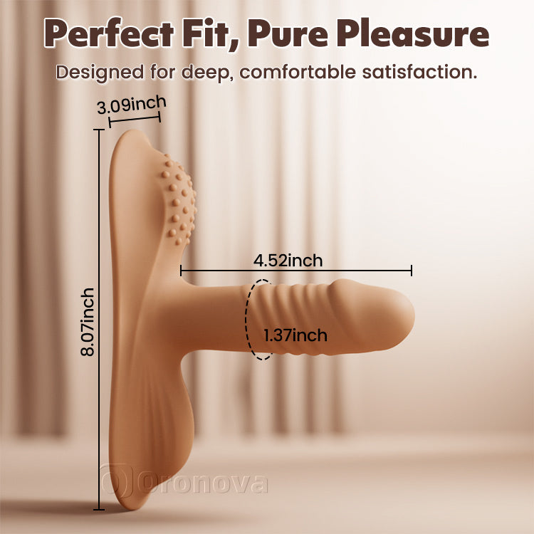 Weiblicher Reiter vibrierender Dildo, G-Punkt Analstimulation, geeignet für Paare