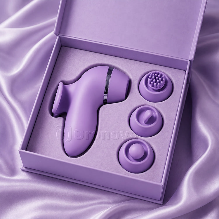 4-in-1 Multifunktionsvibrator | Klappen, Lecken, Bürsten & Saugvergnügen