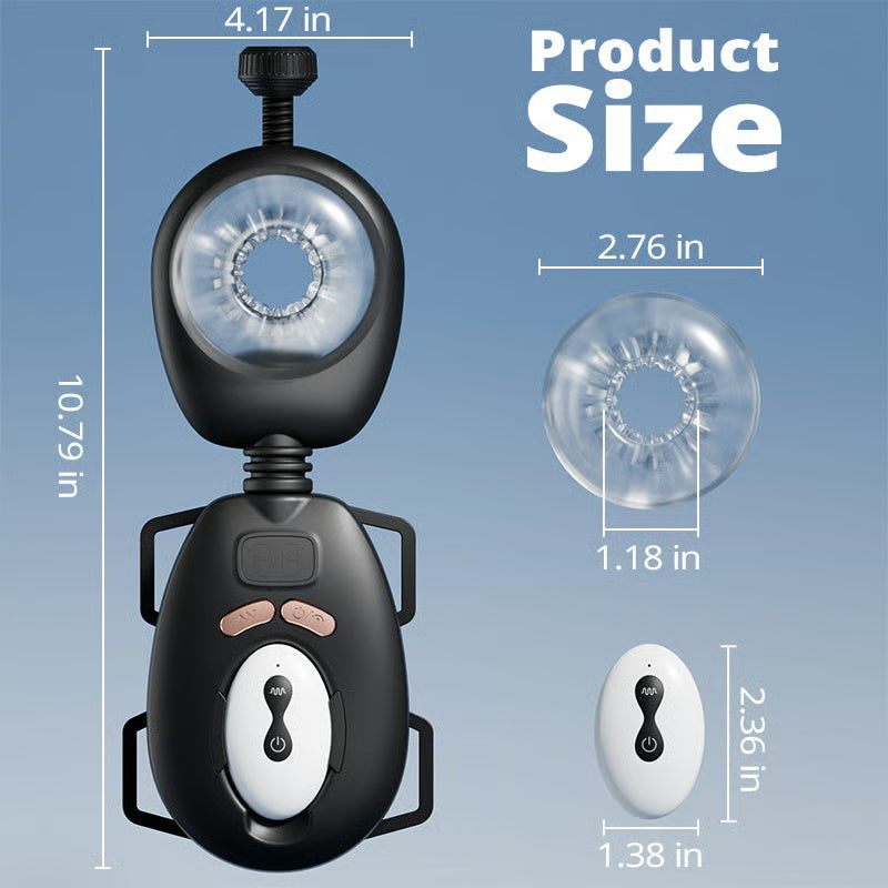 Wearable Masturbator, verstellbare Enge, Fernbedienung