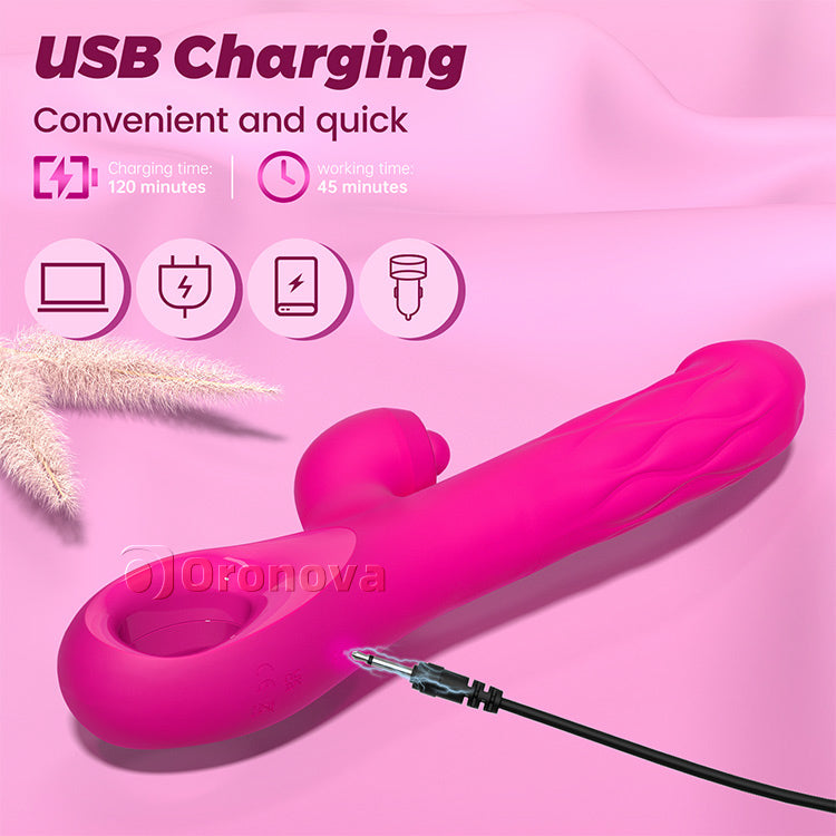 3-in-1 Klopf- und Dehnvibrator – G-Punkt- und Kitzlerstimulation