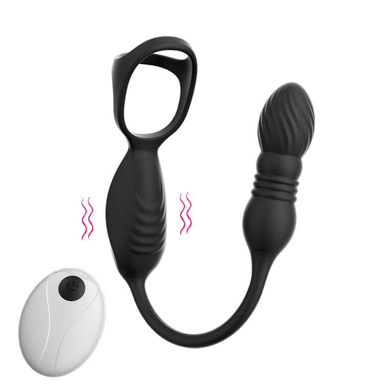 Wearable Stoßender Prostatamassager - 10 Vibrationen & Fernbedienung