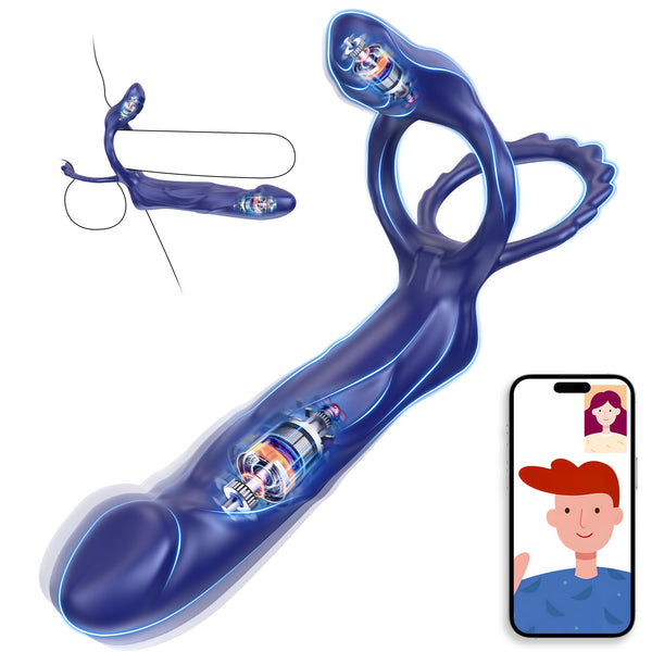 Vibrator-Gurtzeug & Penis-Hülle – APP-gesteuertes Paar-Sexspielzeug