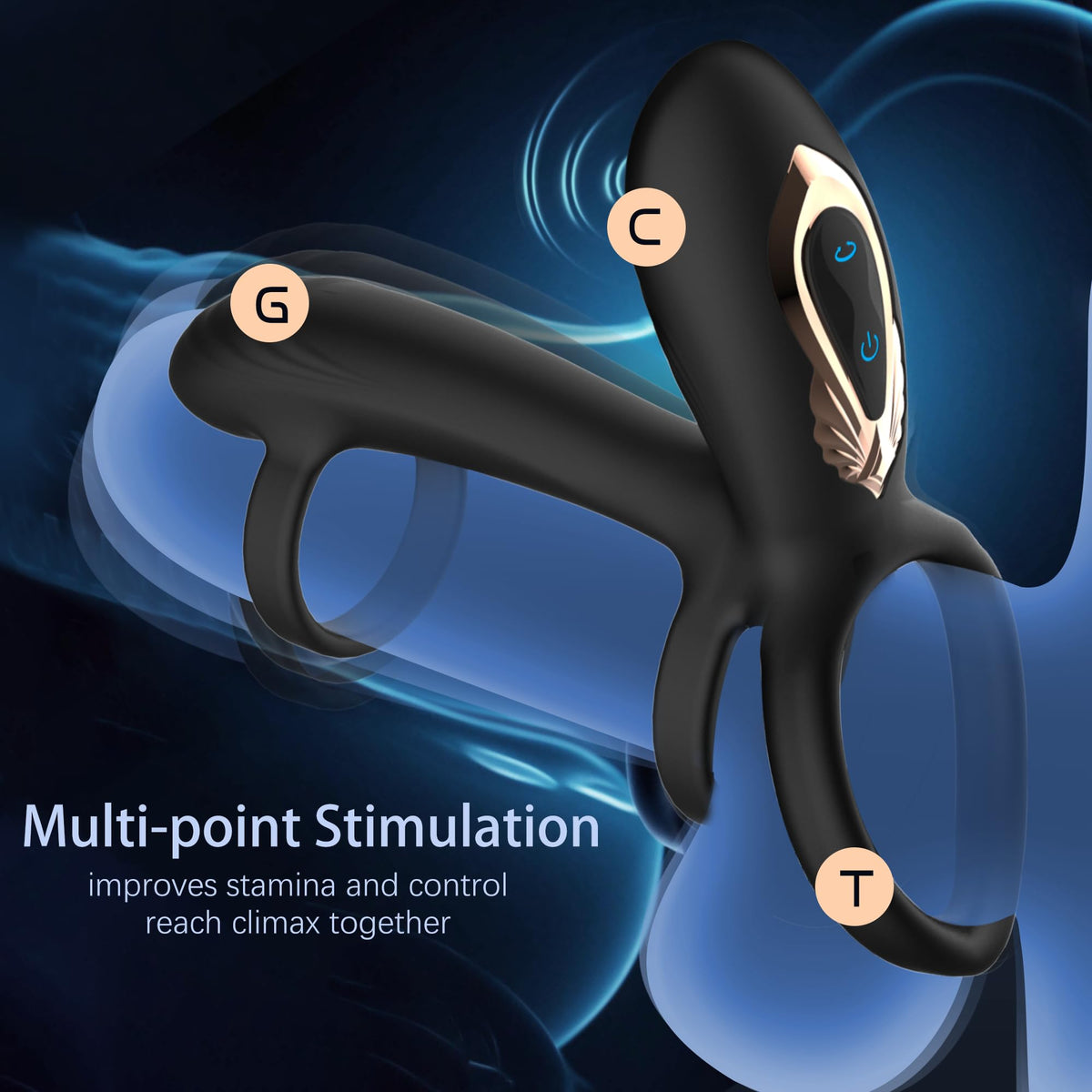 360° Twist Cock Ring – Penis- und Hodensackstimulation, 10 Vibrationsmodi
