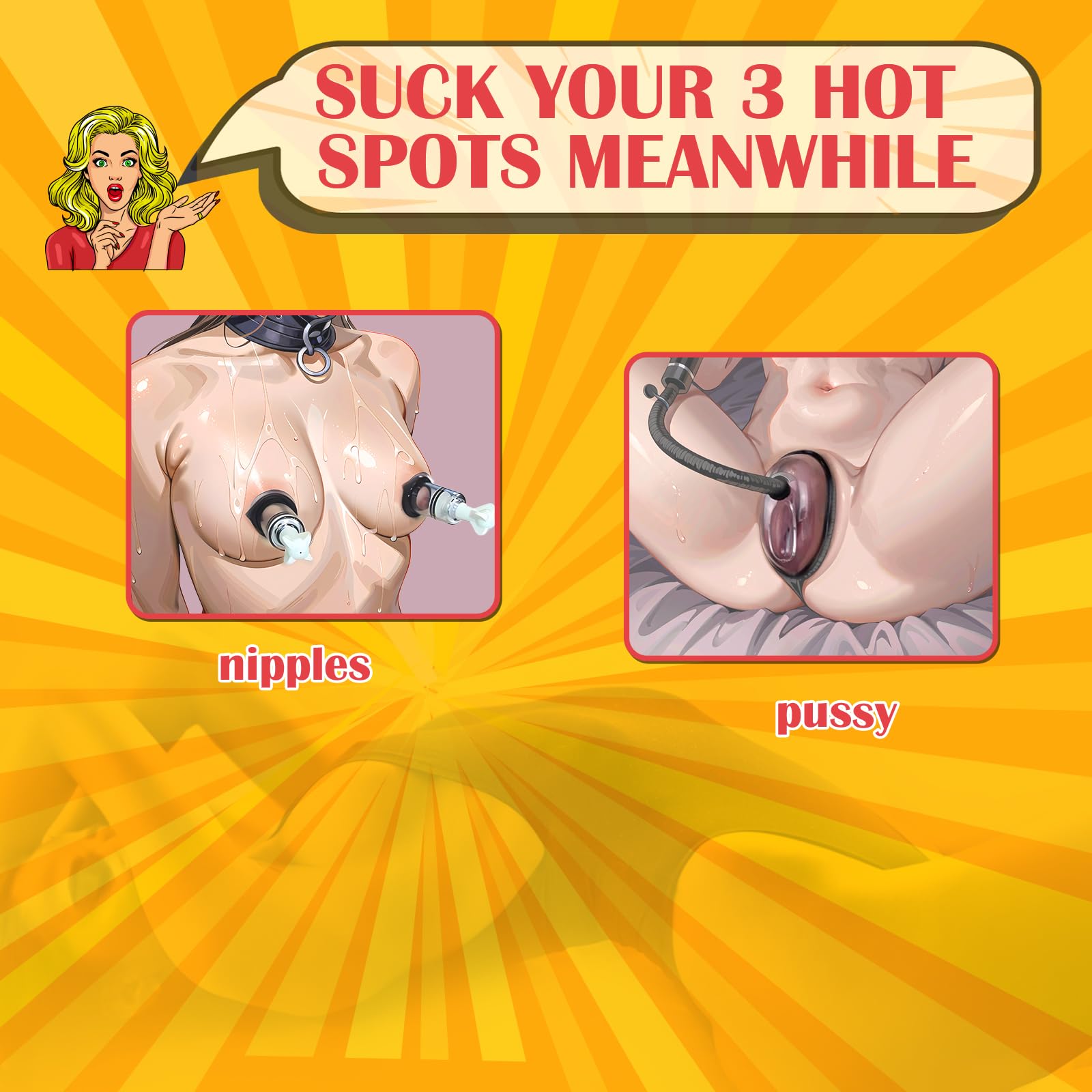 Pussy & Klitorispumpen-Set – 2 Vaginalpumpen mit Brustwarzensaugern
