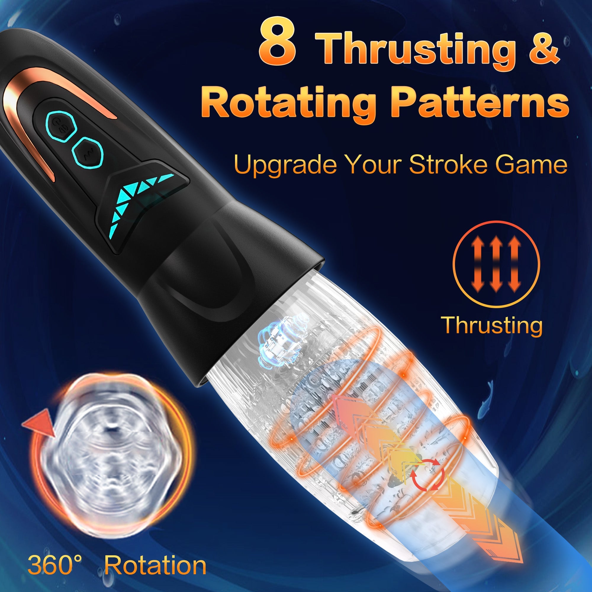 Automatischer Masturbator mit Vibration & Rotation