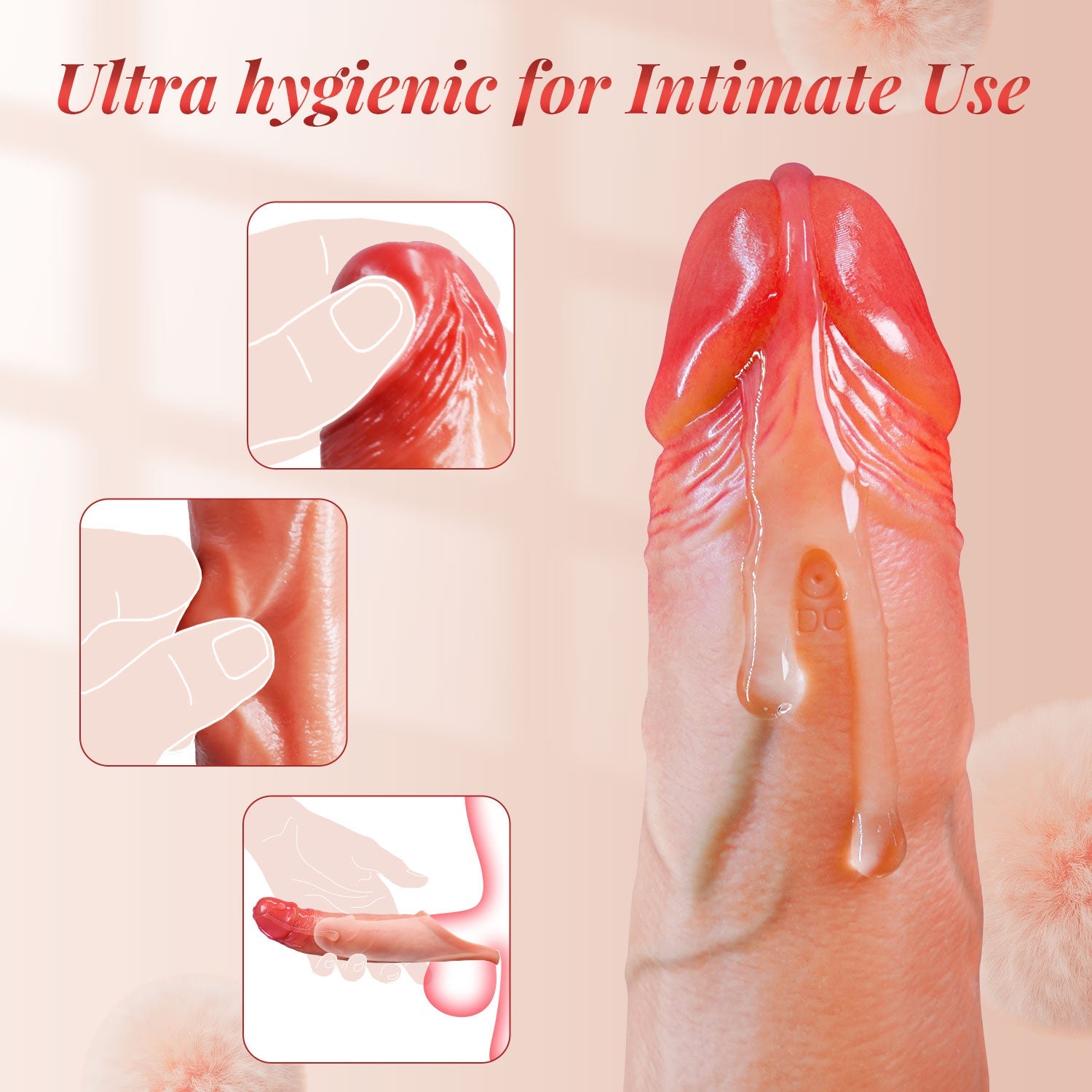 Penis Sleeve Cock Ring - Vibrierend & App-gesteuert