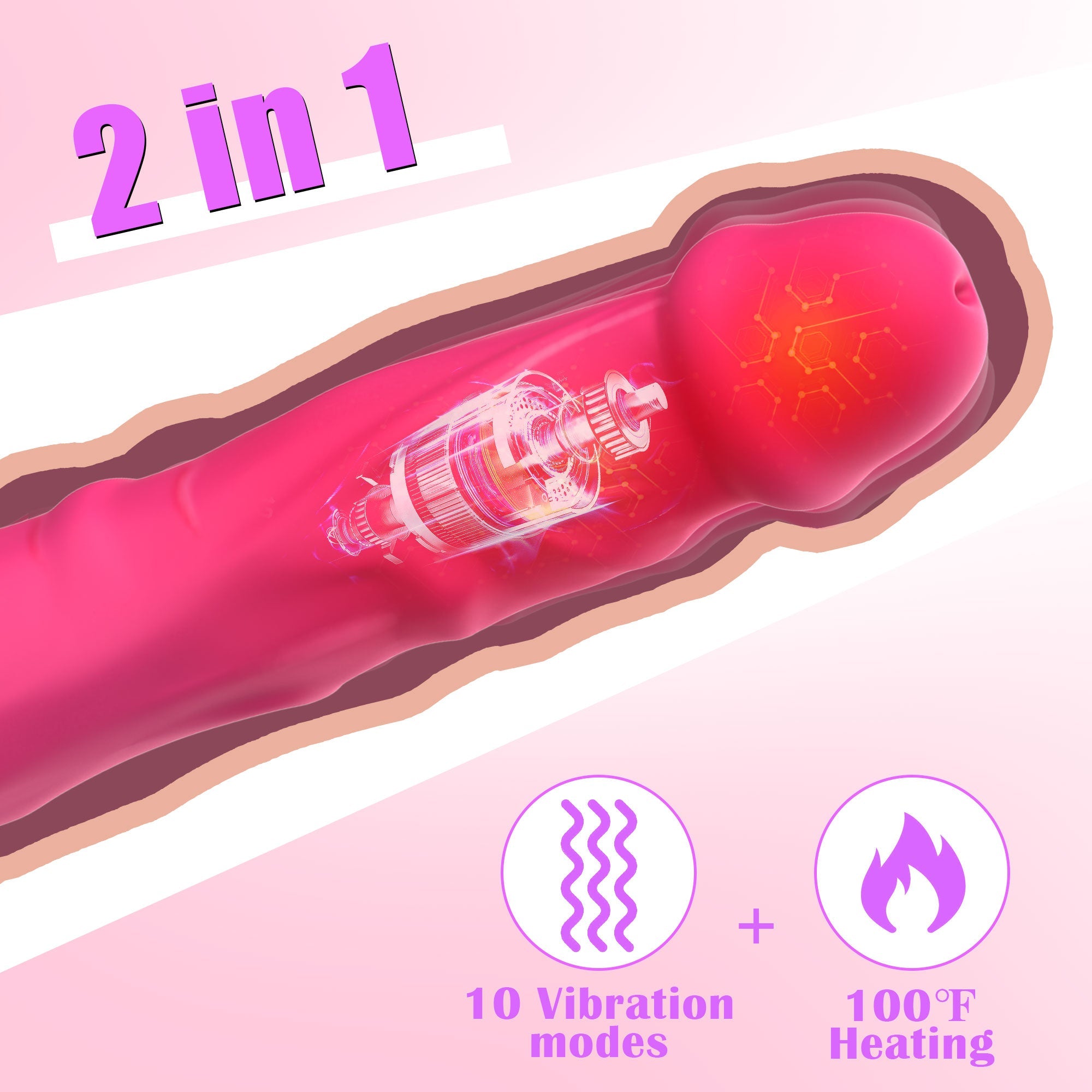 Dildo G-Punkt Vibrator - Vibrierend & Heizend