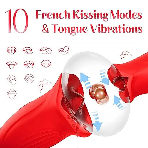 G Spot Flapping Vibrator mit Kussfunktion & Vibrationszunge