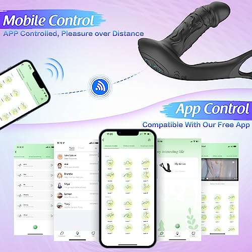 Wackelnder Anal-Dildo-Massager - Vibration & Penisring