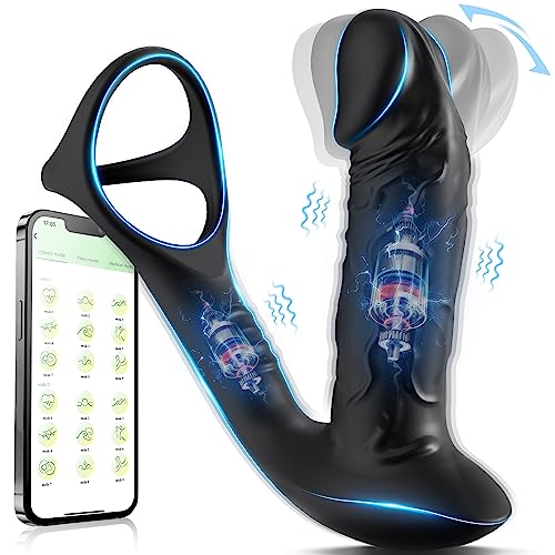 Wackelnder Anal-Dildo-Massager - Vibration & Cock Ring