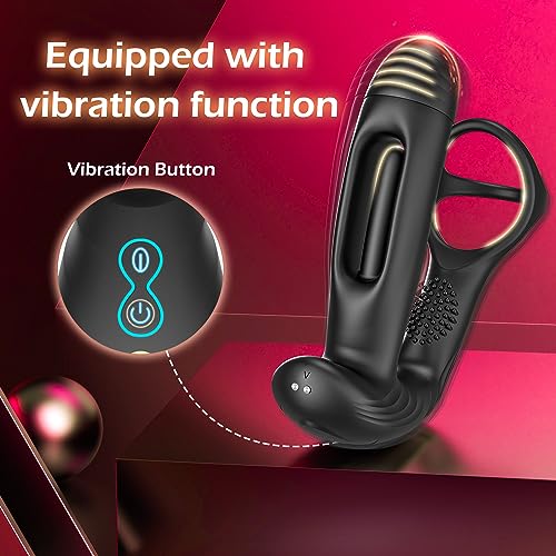 Flatternder Anal-Massager - Vibration & Cockring