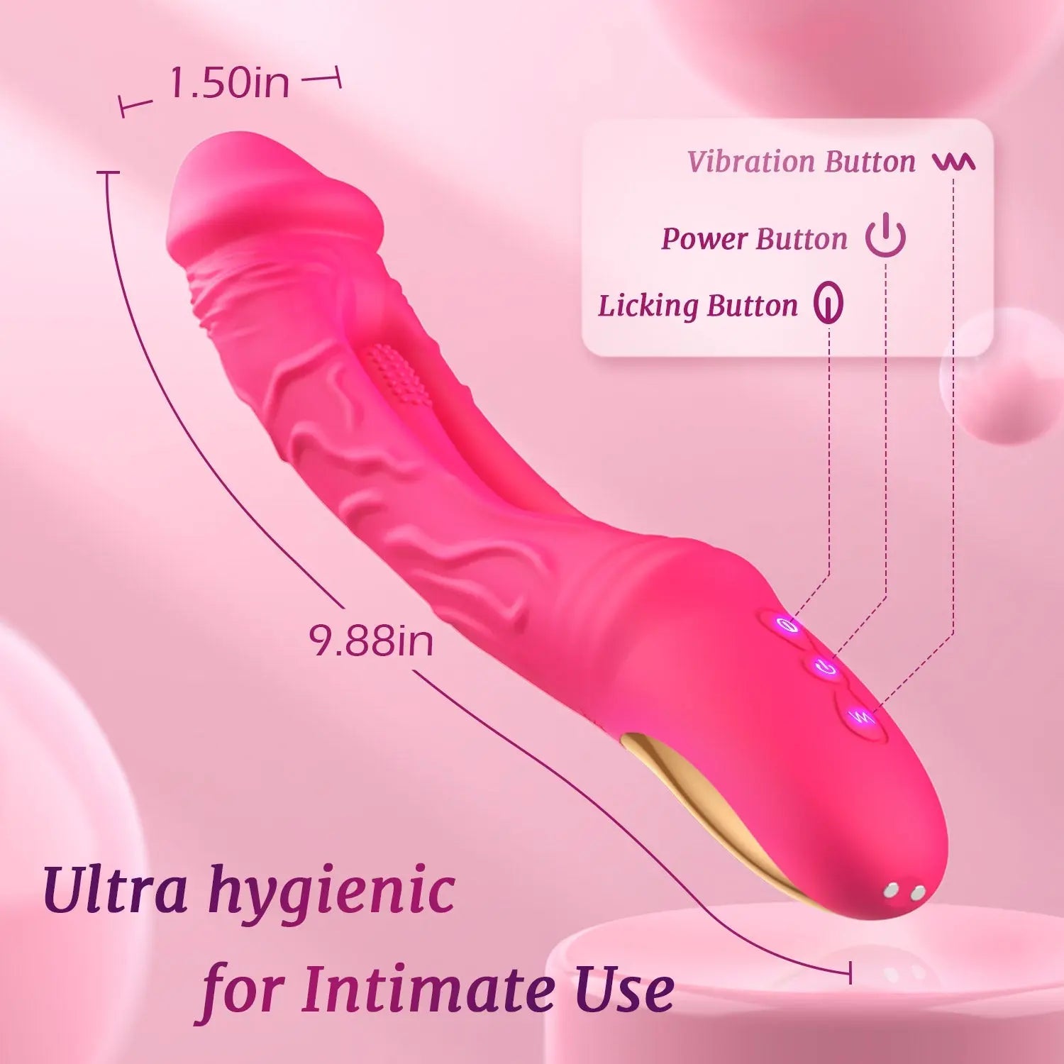 Klitoraler Dildo-Vibrator mit Eleganz