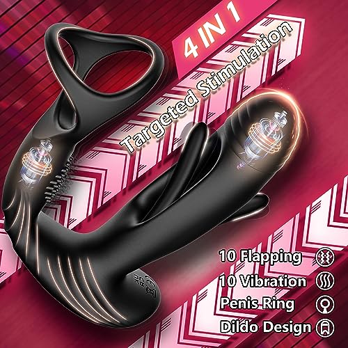 Flatternder Anal-Massager - Vibration & Cockring