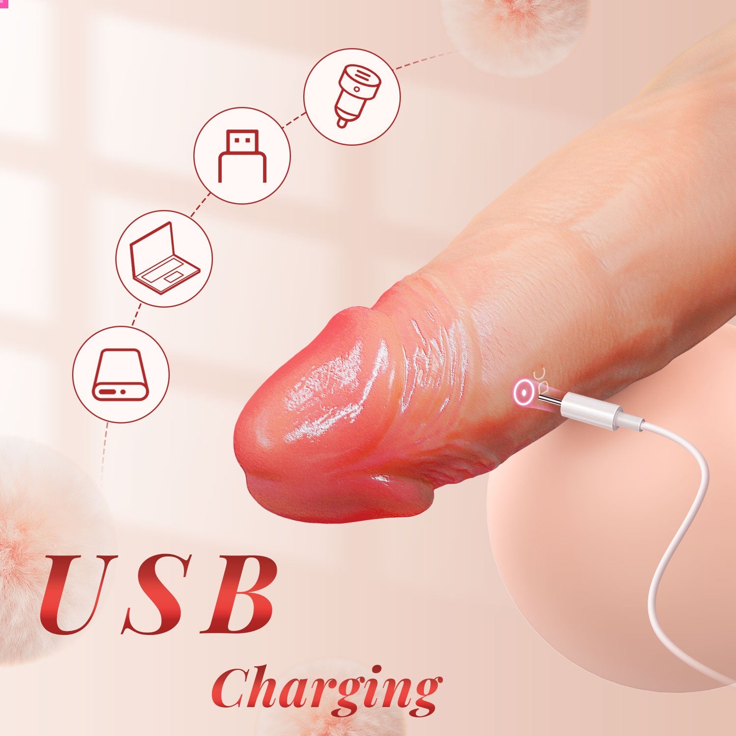 Penis Sleeve Cock Ring - Vibrierend & App-gesteuert