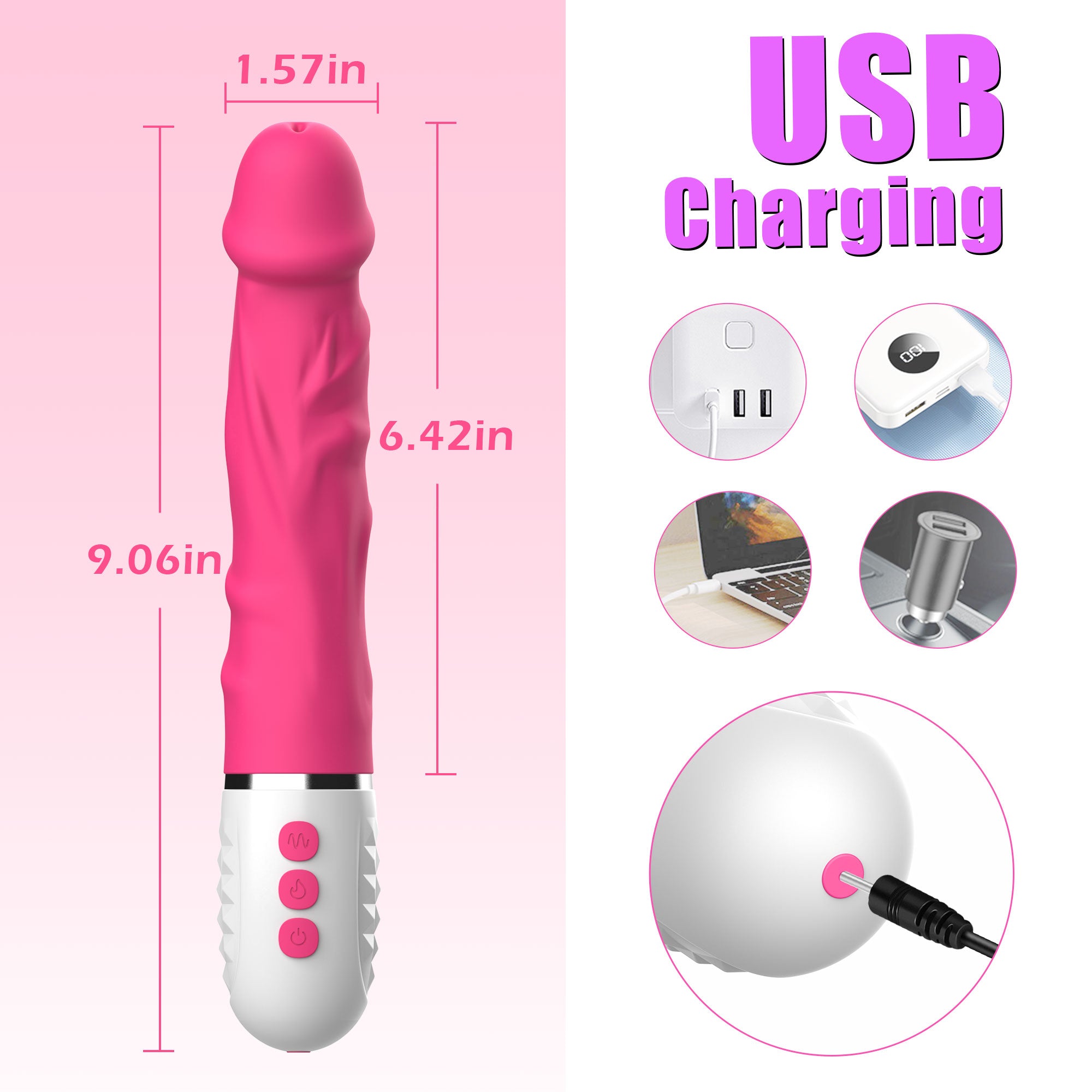 Dildo G-Punkt Vibrator - Vibrierend & Heizend