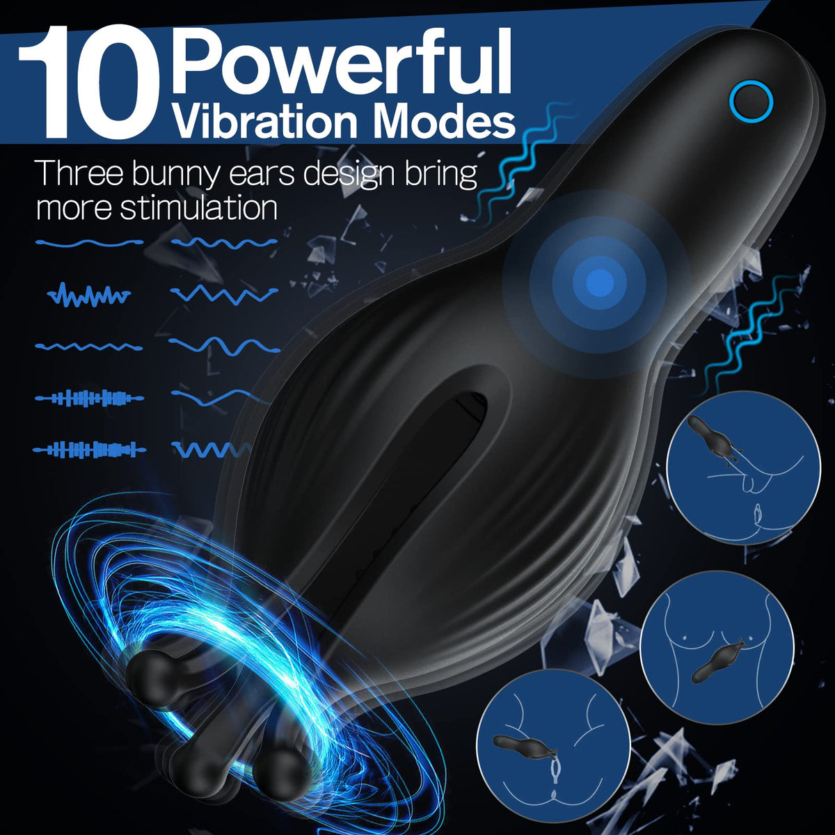 Penis Bunny Ohren Vibrator - Vibrierend & Kompakt