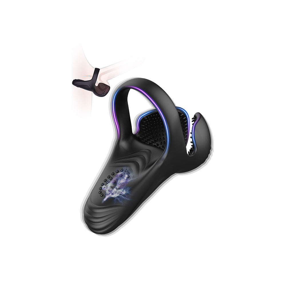 Vibrationscockring für Penis-, Hoden- und Dammstimulation